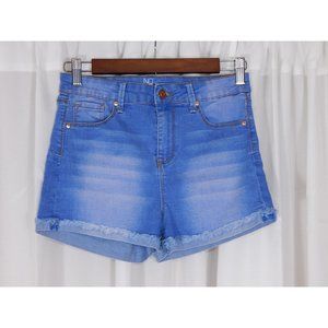 No Boundaries Denim Shorts High Rise Boho Essential Summer Frayed Cuffs Size 9